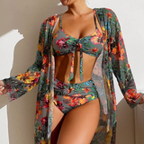 Mara - Conjunto de bikini de 3 piezas de alta calidad