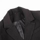 Conjunto de dos piezas: minifalda y blazer con solapas