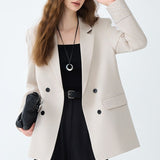 Elegante blazer de oficina de longitud media