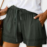 Pantalones cortos de mujer con cintura ajustable