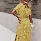 Stien - Elegante vestido de verano con lazo en la cintura.