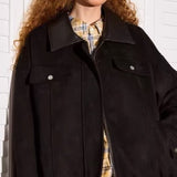Chaqueta informal de ante con parches