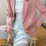 Blazer retro chic de gran tamaño