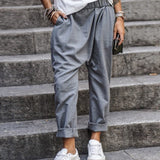 Pantalones anchos para mujer - Cintura alta - Tejido ligero y fluido - Comodidad transpirable