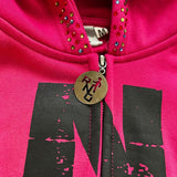 Sudadera con capucha y estampado de letras estilo hip-hop streetwear