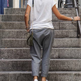 Pantalones anchos para mujer - Cintura alta - Tejido ligero y fluido - Comodidad transpirable