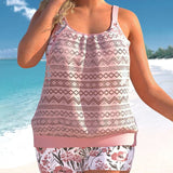 Conjunto de tankini para mujer - Top halter - Braguita de cintura alta - Comodidad y estilo playero