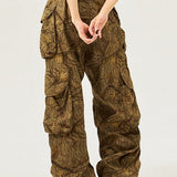 Pantalones cargo de pierna ancha en estilo americano vintage
