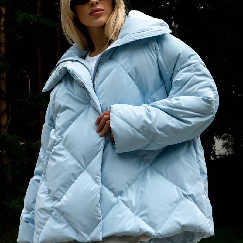 Chaqueta de algodón acolchada de gran tamaño