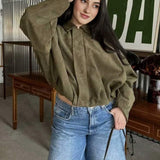 chaqueta de aviador con mangas de murciélago