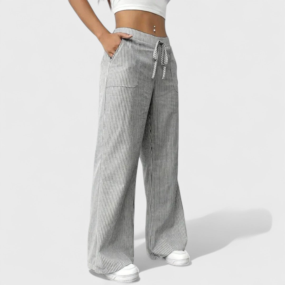 Dominique - Pantalones Anchos Cómodos