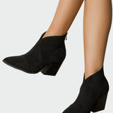 Kristýna Botas de Ante Elegantes con Tacón Alto