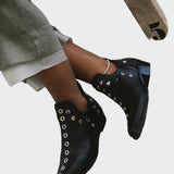 Zapatos de Noche Magdaléna de Cuero Verdadero con Puntas