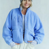 Chaqueta ligera de sherpa informal