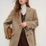 Blazer corto retro a cuadros