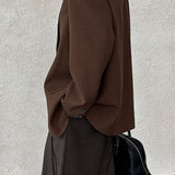 Blazer oversize con textura de gofre
