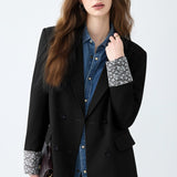 Blazer holgado con mangas largas