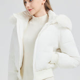 Chaqueta acolchada ajustada con cintura corta