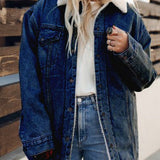 Chaqueta bomber vaquera con forro polar