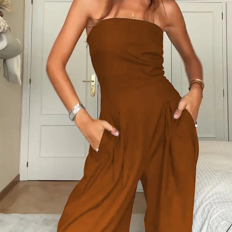 Mono de Mujer - Sin Tirantes - Corte Acampanado - Elegante y Cómodo