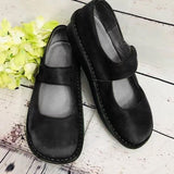 Zapatos Mary Jane para mujer: punta redonda clásica, correa con hebilla y suela cómoda.