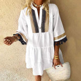 Melanie - Vestido bohemio ligero con volantes