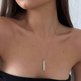 Collar de Barra Amor Eterno "I Love You"