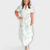 Eliza - Vestido maxi con estampado clásico