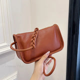 Bolso de hombro fabricado en piel de vacuno 100% auténtica