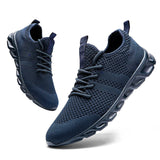 Zapatillas deportivas para mujer – Tejido de punto suave y transpirable – Suela acolchada – Caña baja informal