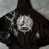 Sudadera con capucha retro extragrande personalizada