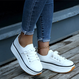 Zapatillas de mujer - Suela de plataforma gruesa - Calcetín de punto - Cordones ajustables