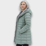 Iveta - Abrigo Acolchado con Forro Sherpa