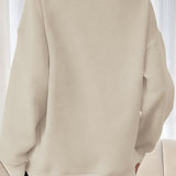 Sudadera casual con media cremallera