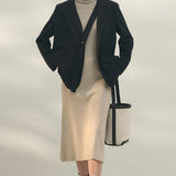Blazer vintage de un solo pecho