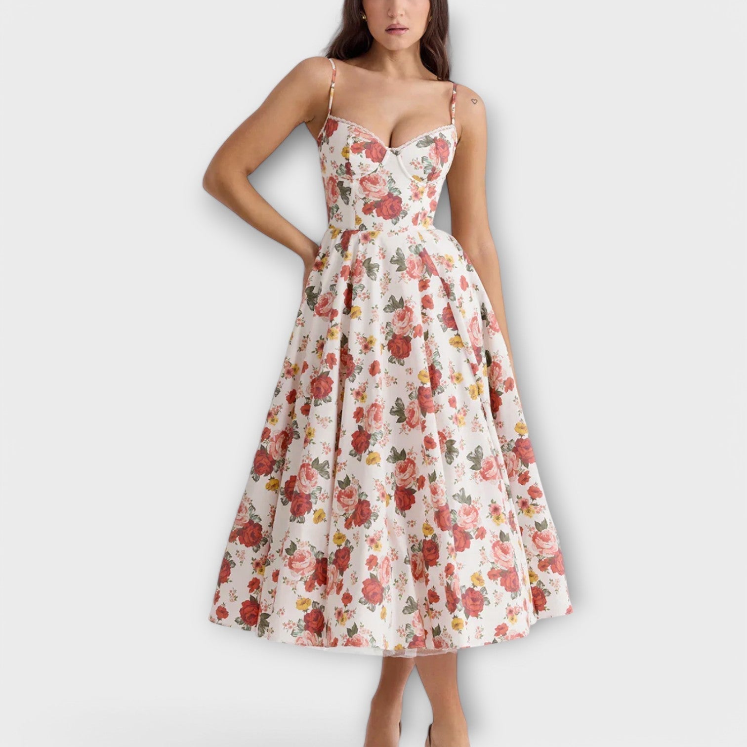 Mélie – Vestido de verano ligero con detalle de corsé