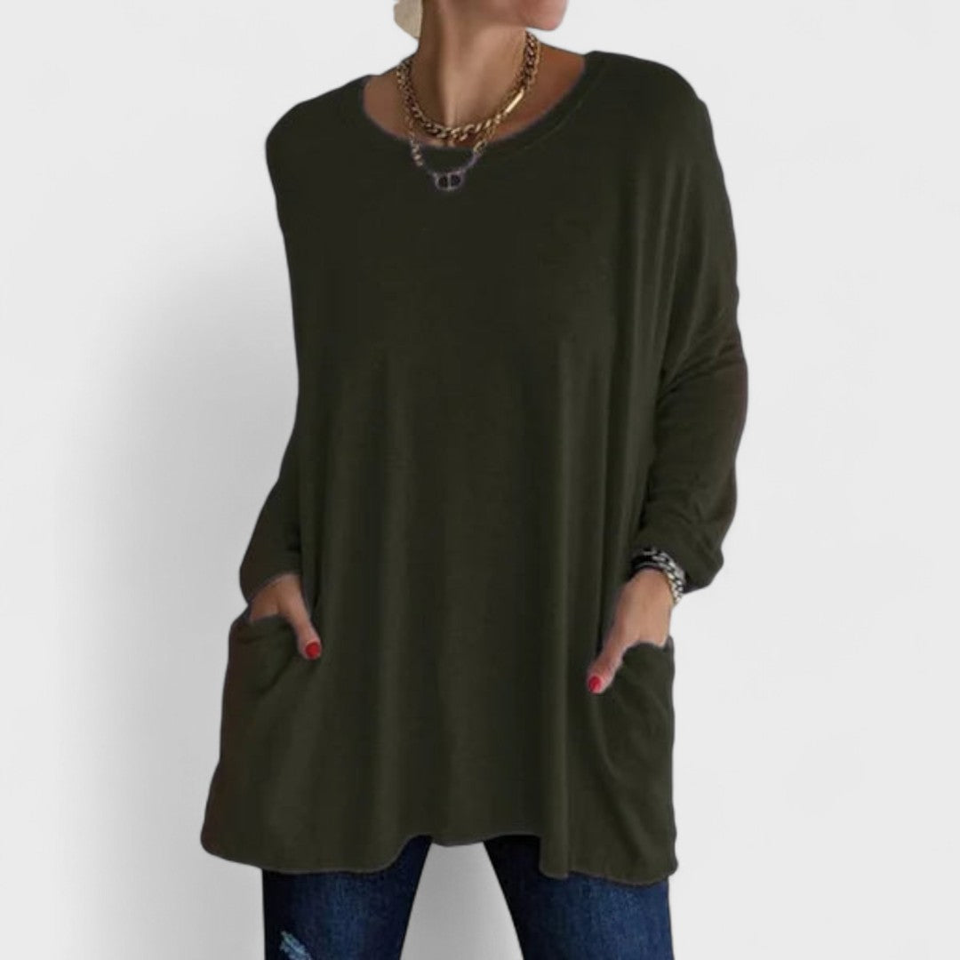 Moira – Top suelto con mangas largas