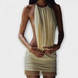 Kylie - Mini Vestido de Material Suave