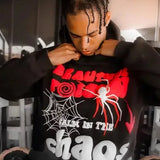 Sudadera con capucha y bolsillo estilo hip-hop streetwear