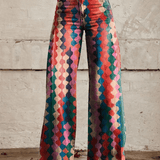 Pantalones bohemios de pierna ancha para mujer: cómodos y transpirables.