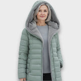 Iveta - Abrigo Acolchado con Forro Sherpa