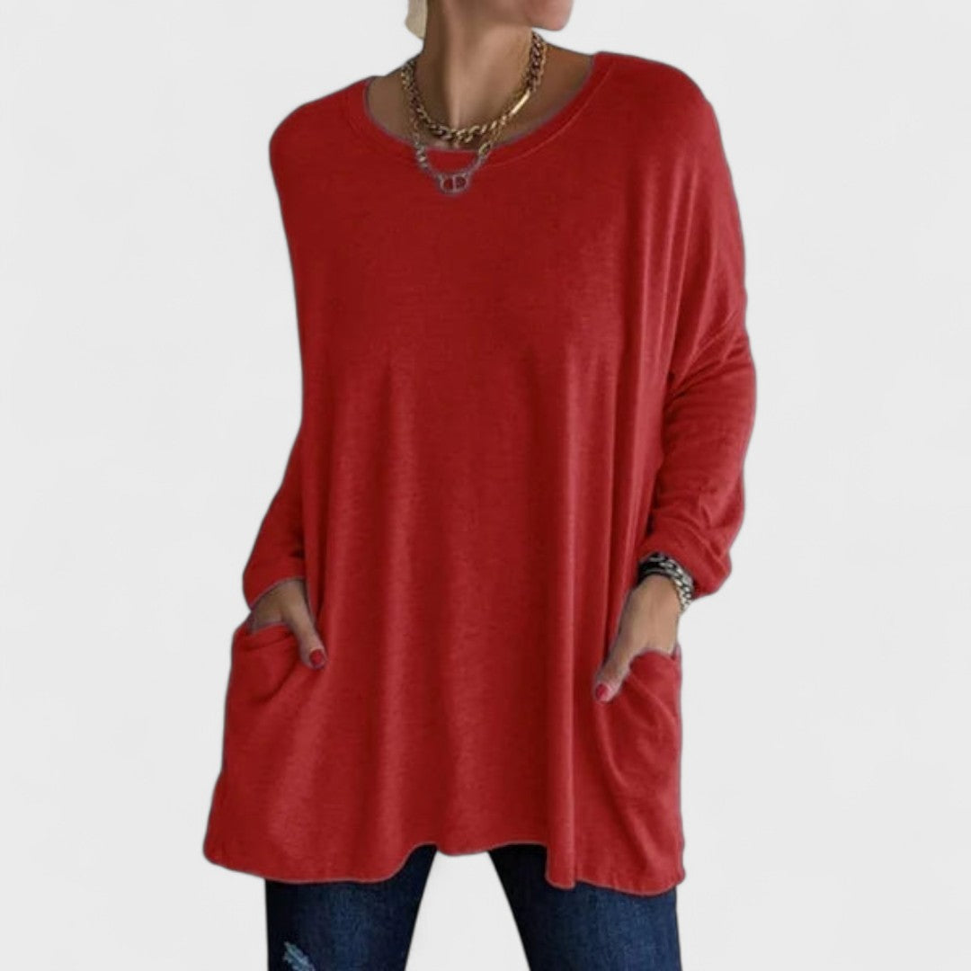 Moira – Top suelto con mangas largas