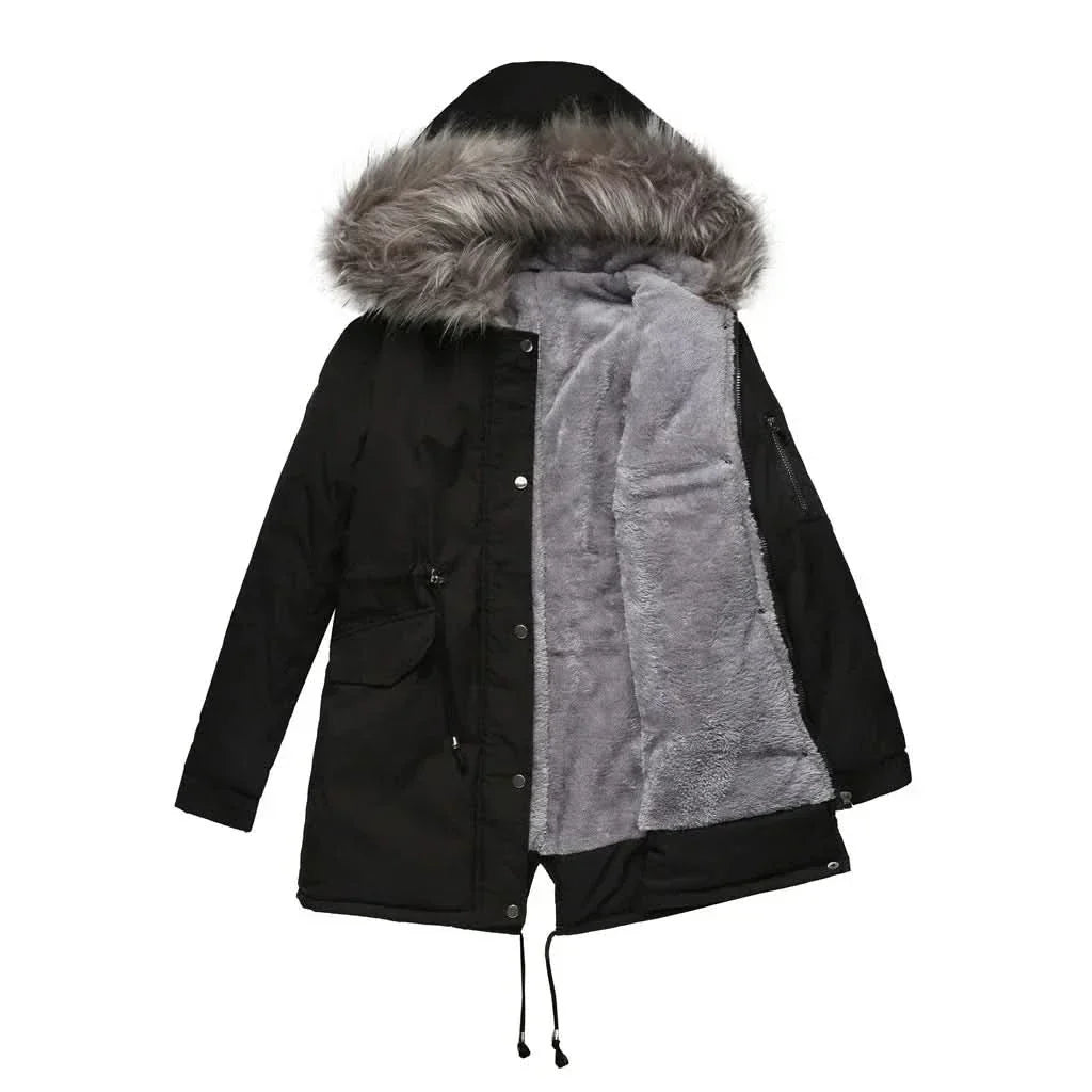 Parka de mujer elegante, funcional y versátil.