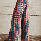 Pantalones bohemios de pierna ancha para mujer: cómodos y transpirables.