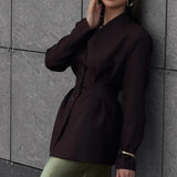 Elegante blazer de manga larga