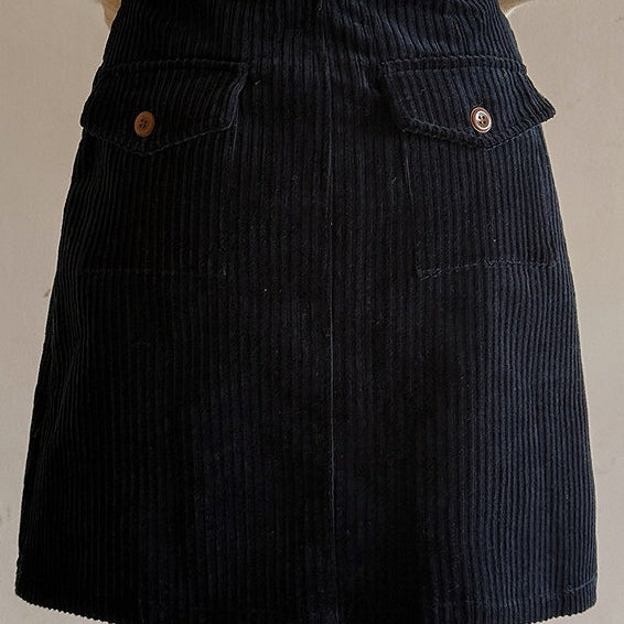 Minifalda de pana vintage