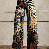 Pantalones anchos de moda para mujer: cómodos y transpirables.