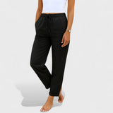 Klára - Pantalones de Lino Stretch