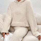 Conjunto de ropa de estar por casa para mujer - Tejido suave y cálido - Comodidad óptima - Estilo elegante e informal