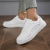 Lianne Sneakers - Zapatillas blancas con detalles dorados y plateados